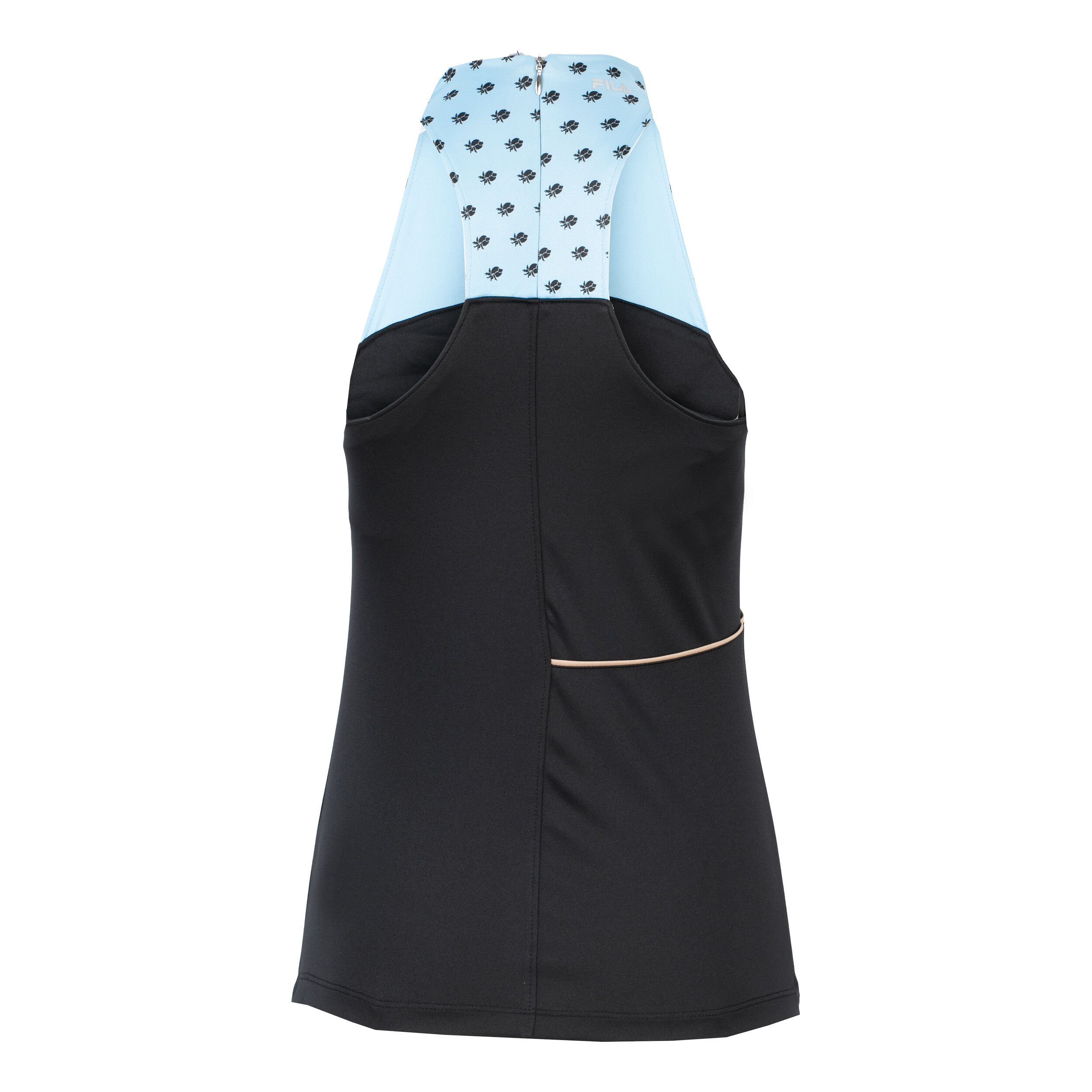 Lottie Tank-Top Damen - Schwarz, Hellblau