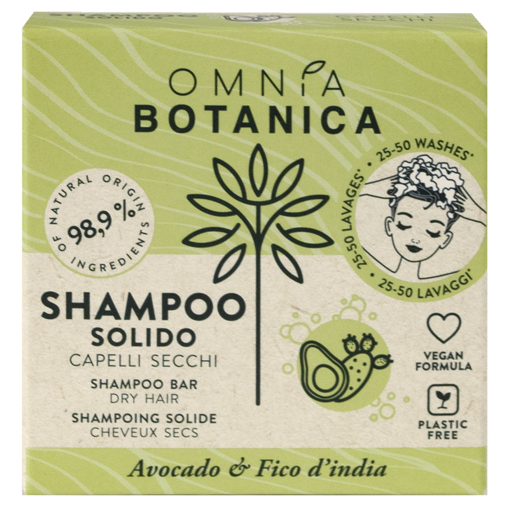 Omnia Botanica SHAMPOING SOLIDE AVOCAT ET FIGUE DE BARBARIE  50G SHAMPOING SOLIDE CHEVEUX SECS