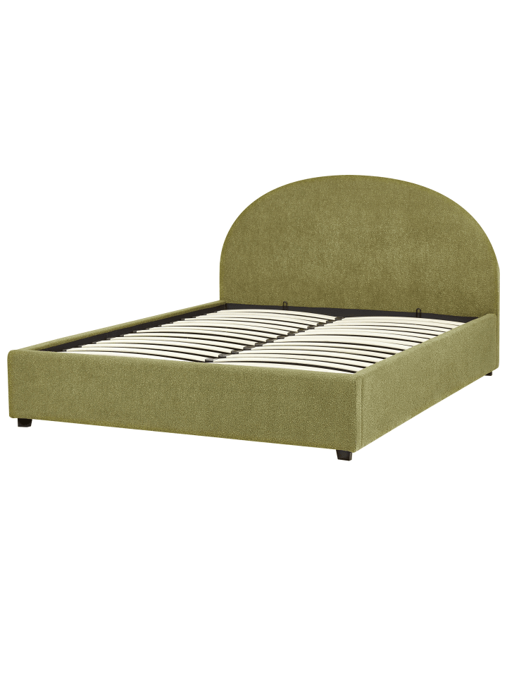 Beliani Doppelbett VAUCLUSE in Grün - (W) 174 x (H) 112 x (L) 214 cm günstig kaufen onesize