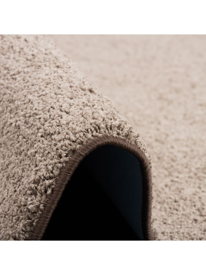 Snapstyle Hochflor Velours Teppich Läufer Mona in Taupe günstig kaufen