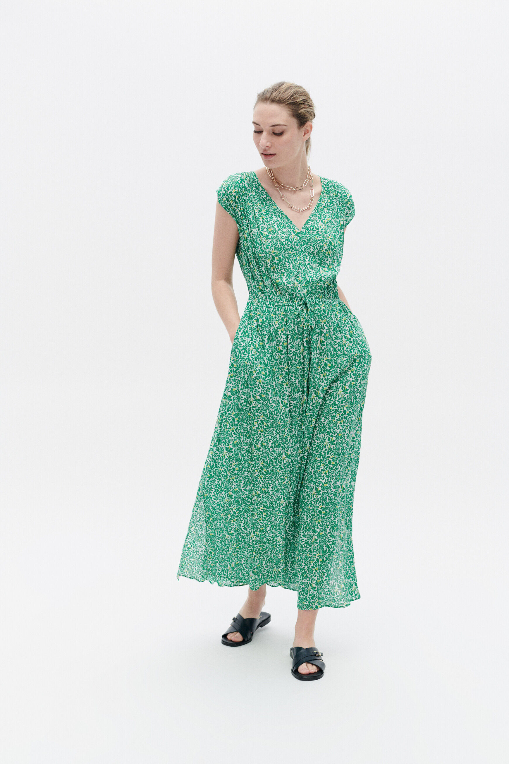 Robe rmarcia vert menthe femme