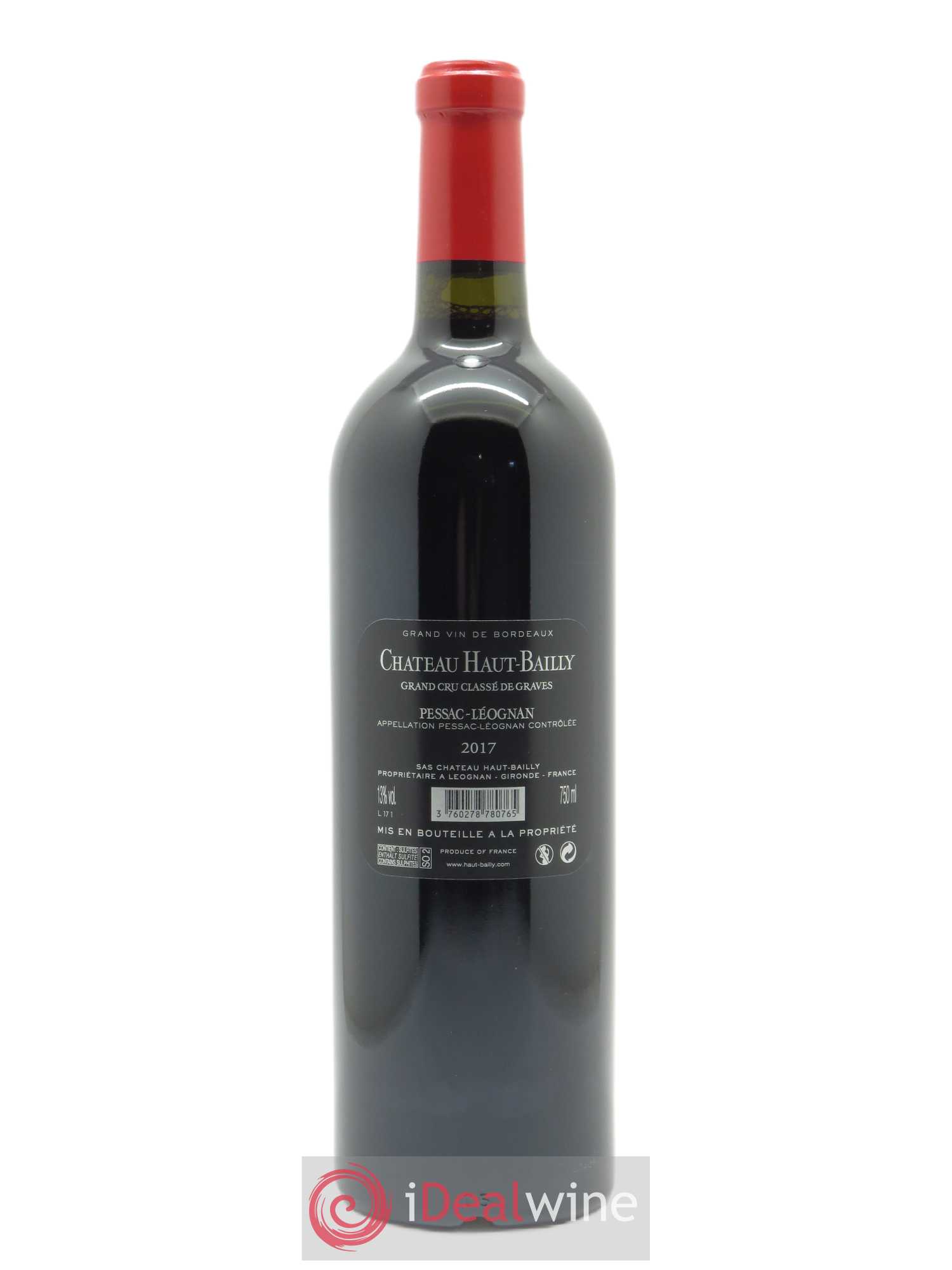 Château Haut-Bailly Cru Classé de Graves (CBO à partir de 12 bts) 2017 - Lot de 1 Bouteille
