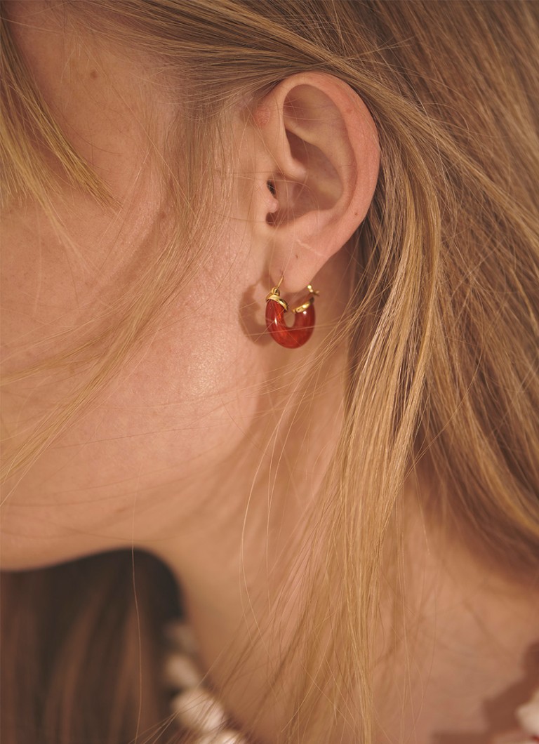 ANNI LU Petit Swell gold-plated earrings