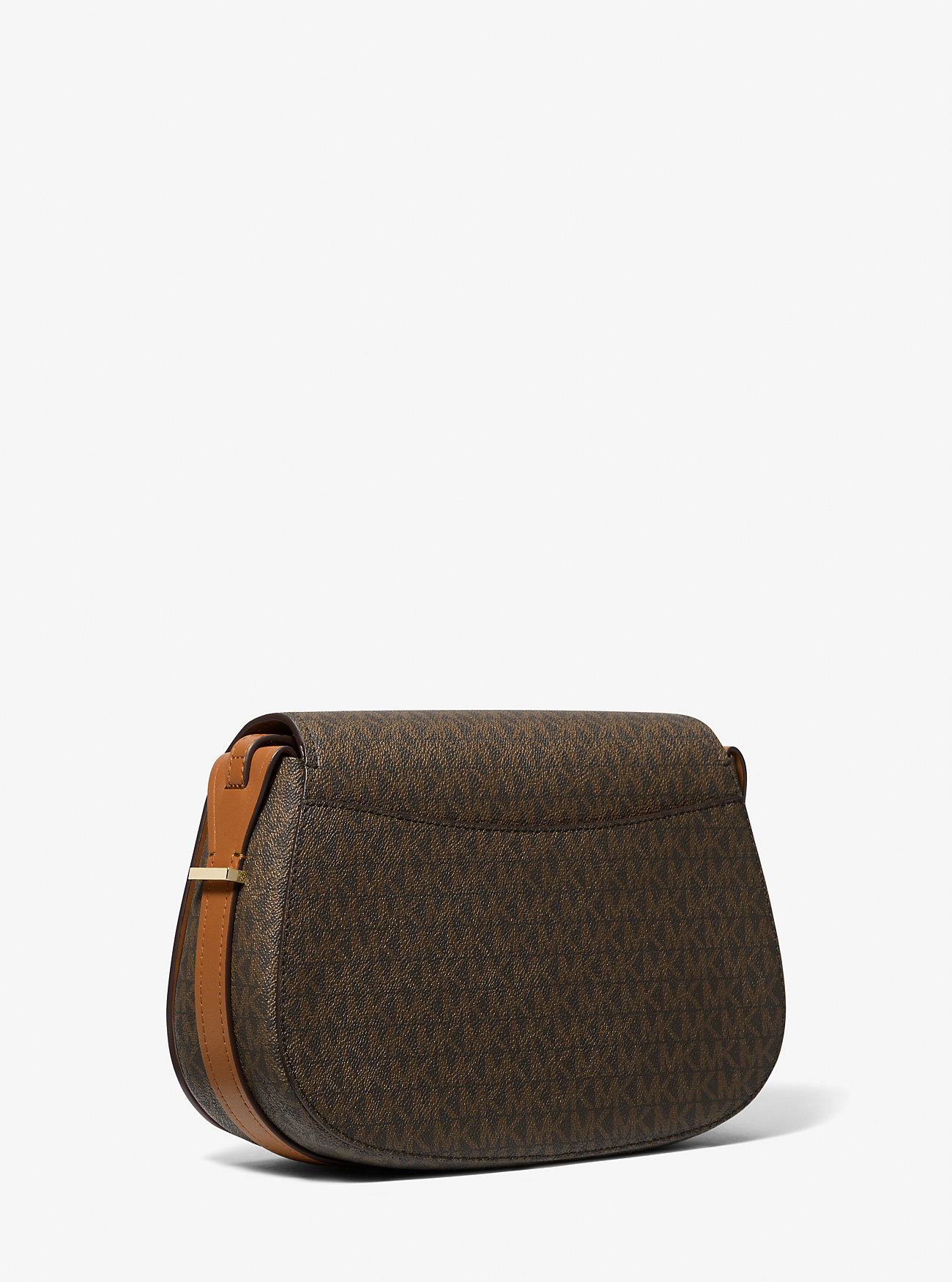 Borsa a tracolla media Lydia con logo distintivo - Marrone/Acorn