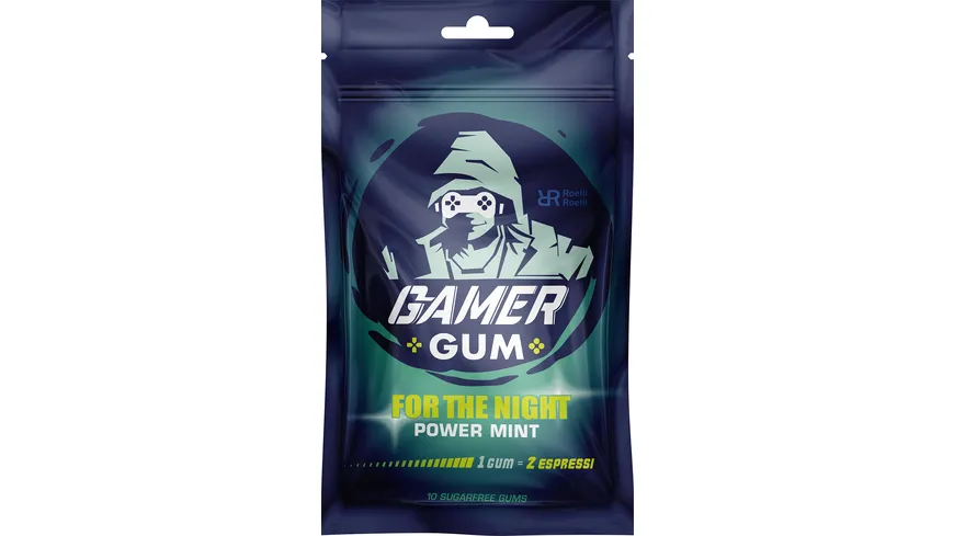 GAMER GUM For the Night Power Mint Kaugummi 24 g