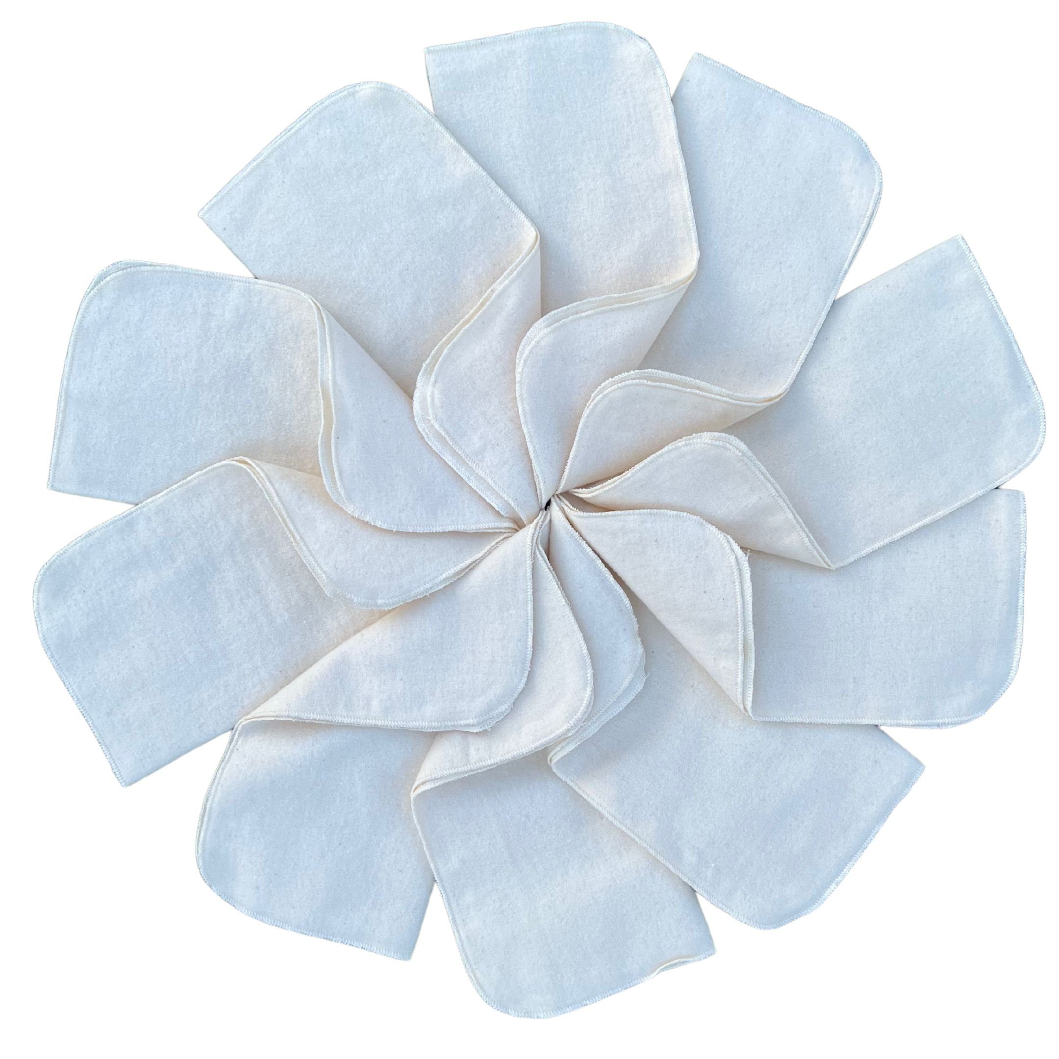 Babymajawelt Waschlappen Baby Stoff Waschlappen Molton Tücher 25x25cm Super Soft (Set, 10-tlg., Sanfte Pflegetücher - Seifentücher), Made in Europe, Waschbar, Kosmetiktücher