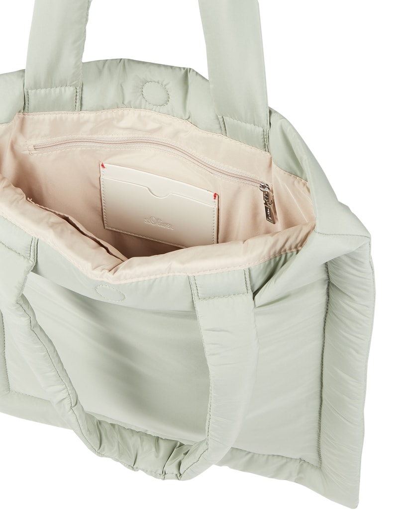 Tote Bag mit Frontfach in mint
