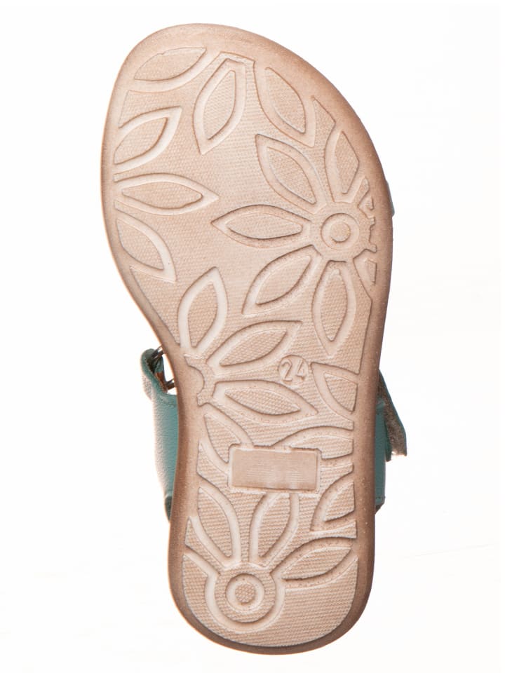 kmins Leder-Sandalen in Türkis günstig kaufen