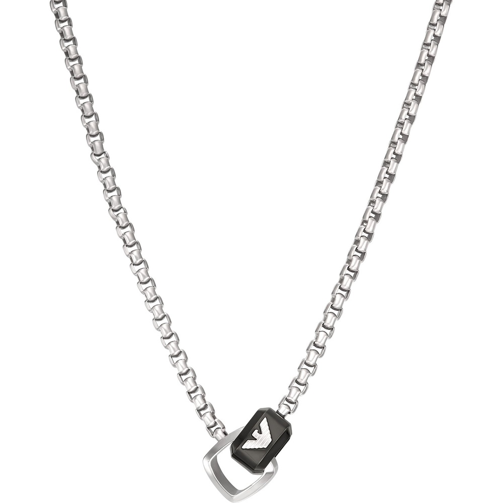 Emporio Armani Chaînette Acier inoxydable collier