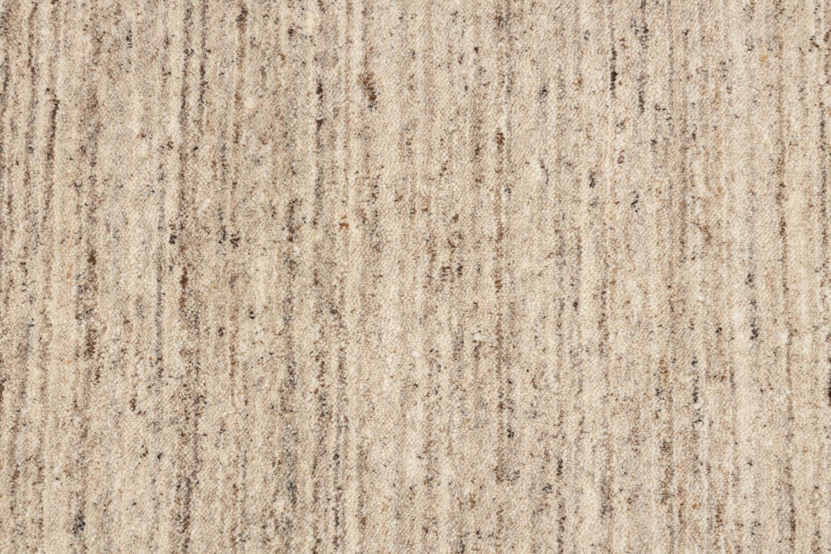 Handloom aus Indien Pure uni Beige 170 x 240 cm