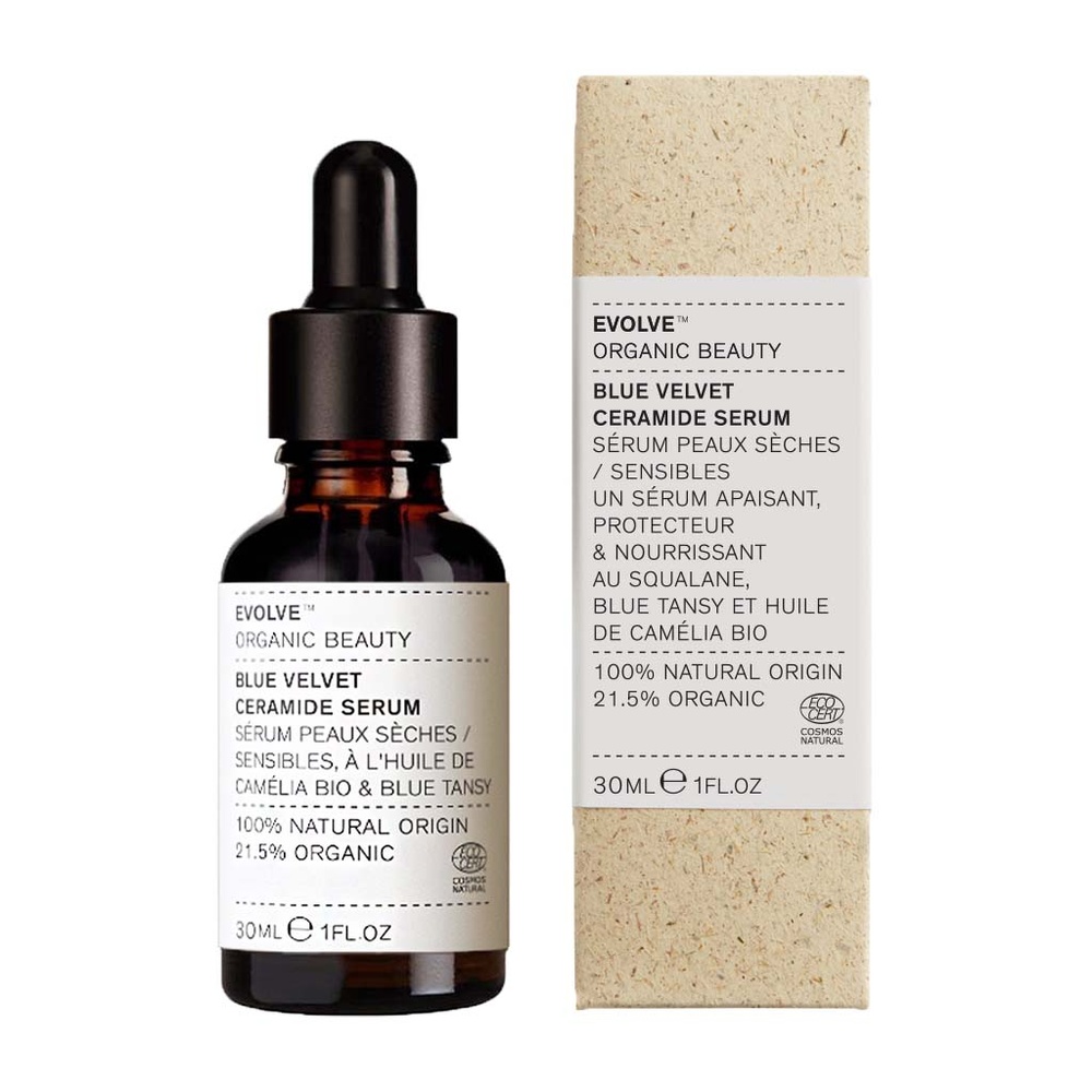 evolve organic beauty Blue Velvet Ceramide Serum 30ml Sérum apaisant peau sensible