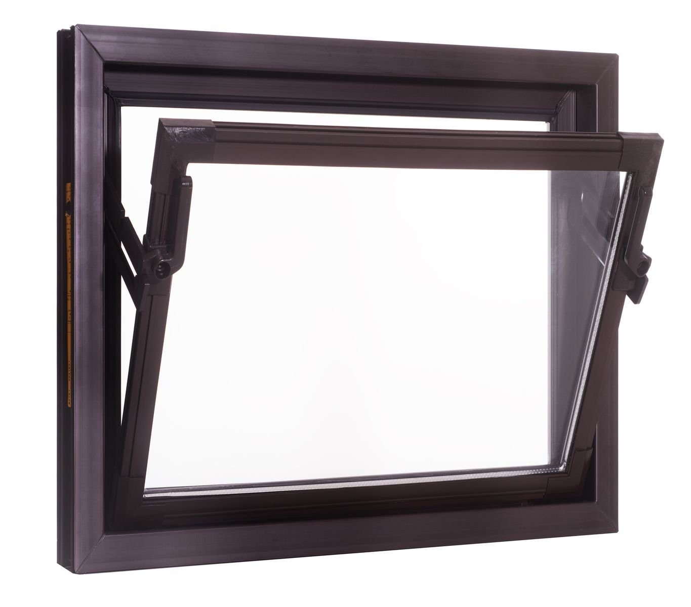 ACO Severin Ahlmann GmbH & Co. KG Kellerfenster ACO 50x50cm Nebenraumfenster Fenster Kippfenster braun Kellerfenster Einfachglas, wärmeisolierende Kunststoff-Hohlkammerprofile