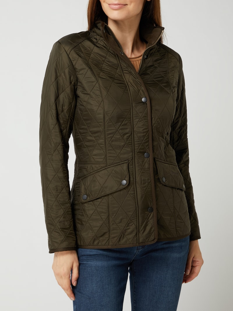 Steppjacke mit Fleecefutter Modell 'Cavalry' in olivgrün