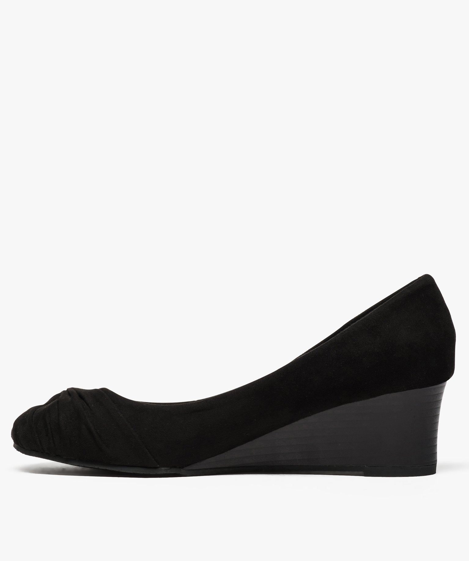 Ballerines à talon compensé noir | GEMO