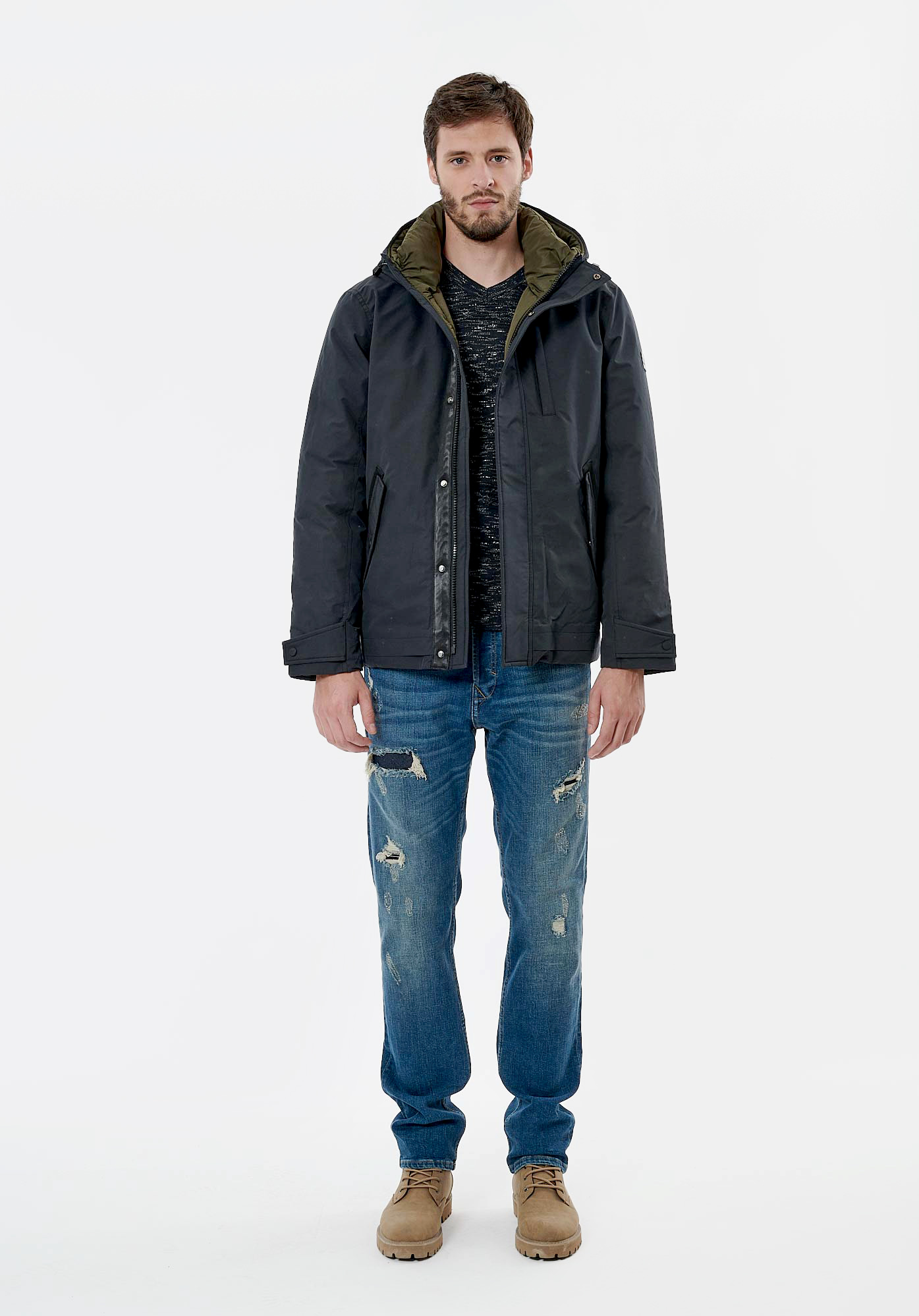 VINCE  Blouson noir homme