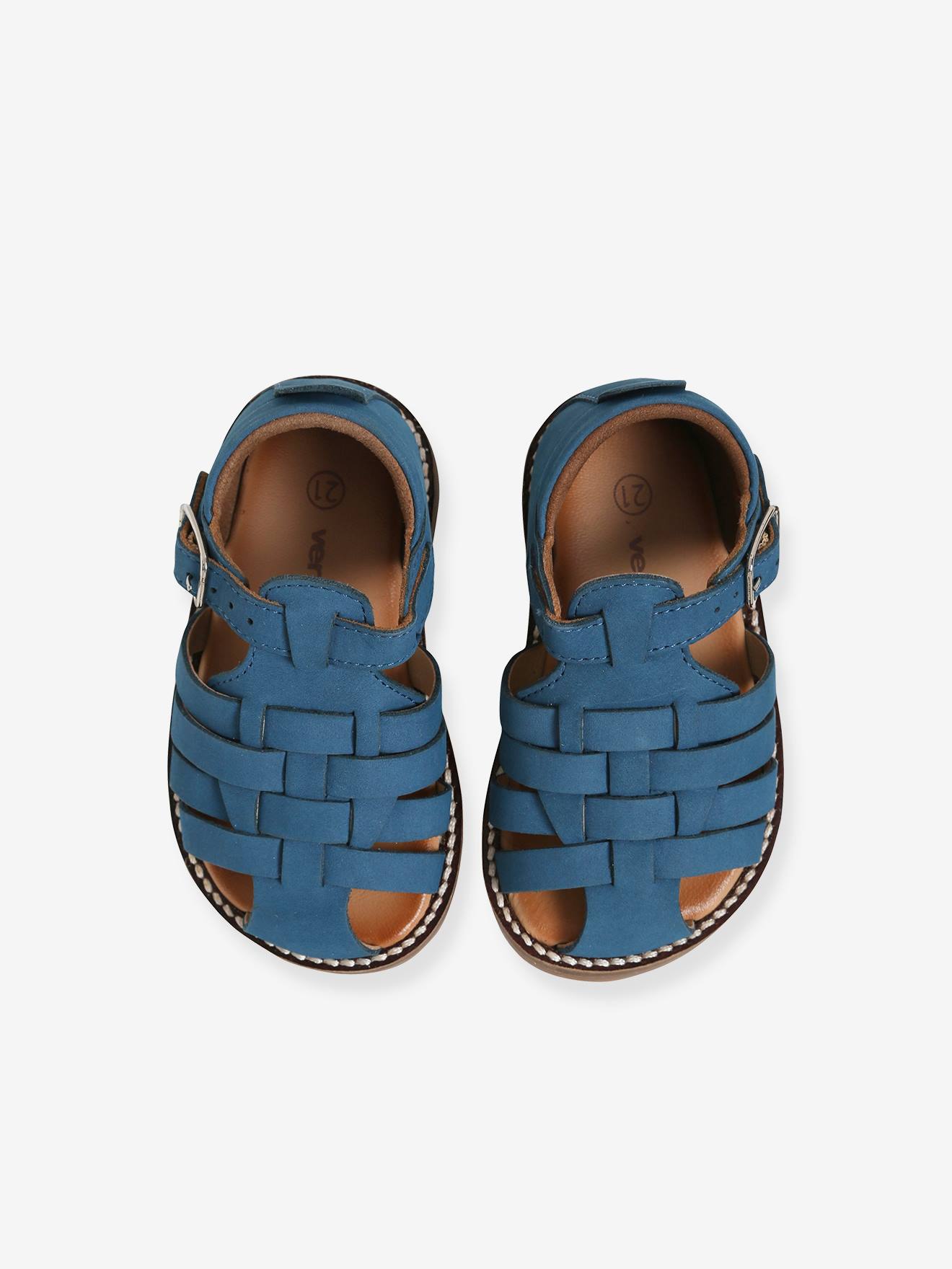 Vertbaudet Baby Sandalen mit geschlossener Kappe - blau