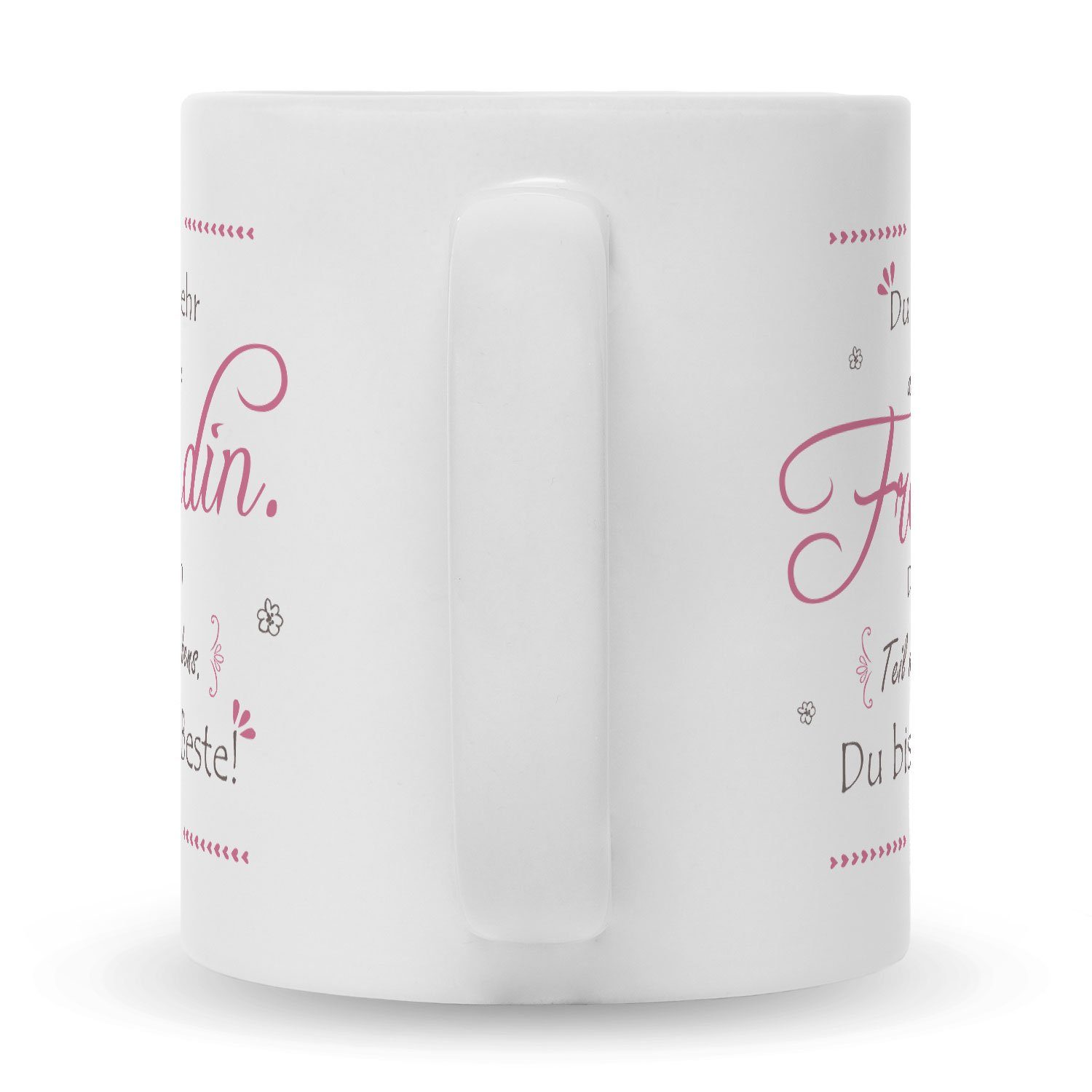 GRAVURZEILE Tasse Bedruckte Tasse mit Spruch - Du bist mehr als nur eine Freundin, Herzliche Geschenke für die beste Freundin zum Geburtstag Weihnachten