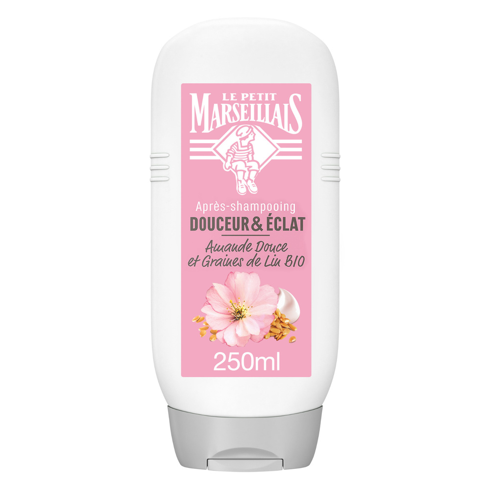 le petit marseillais Après-Shampooing Douceur & Eclat, Amande Douce BIO & Graines de Lin BIO Après-Shampooing