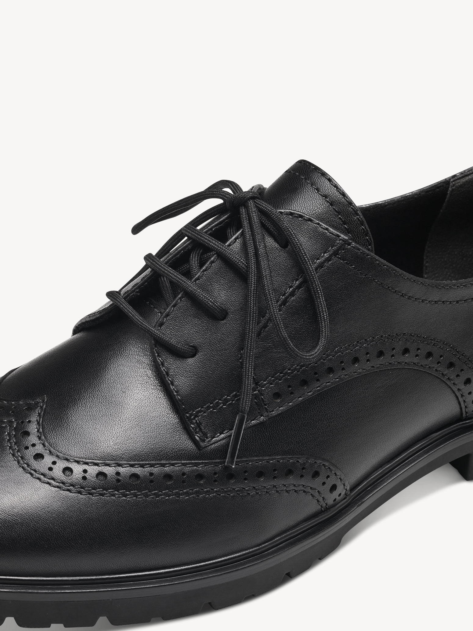 Derbie en cuir - noir