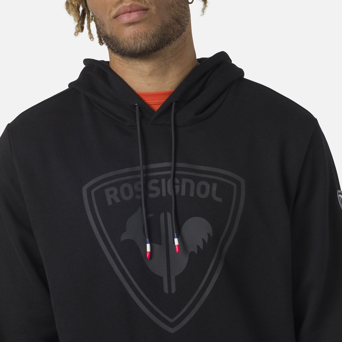 Herrensweatshirt mit Kapuze und Logo