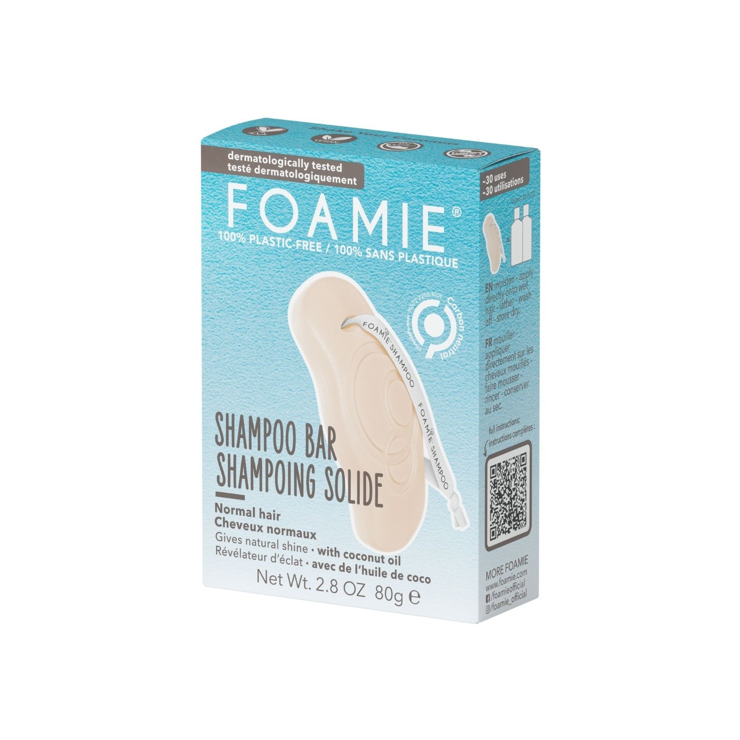 FOAMIE Szampon w kostce Wstrząśnij swoimi kokosami