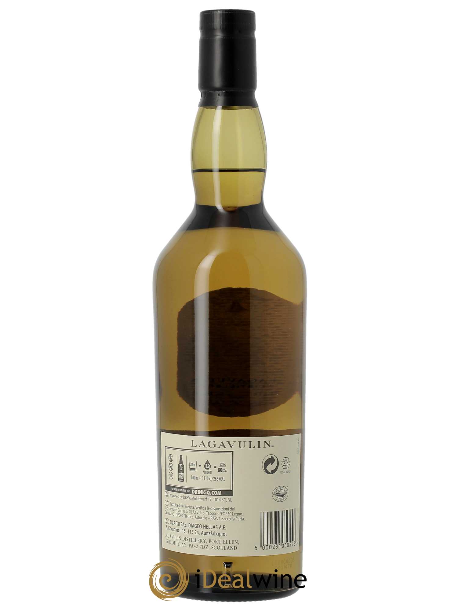 Whisky Lagavulin 8 ans Coffret Saveurs d'Écosse - 2 verres (70cl)  - Lot de 1 Bouteille