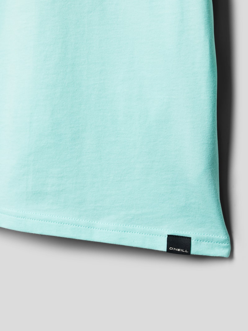 T-Shirt aus Baumwolle mit Label-Print Modell 'GATO' in mint