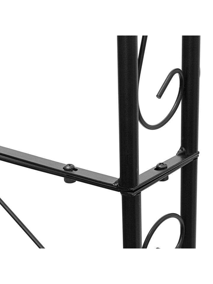 relaxdays Rosenbogen in Schwarz - (B)137 x (H)255 x (T)39 cm günstig kaufen onesize