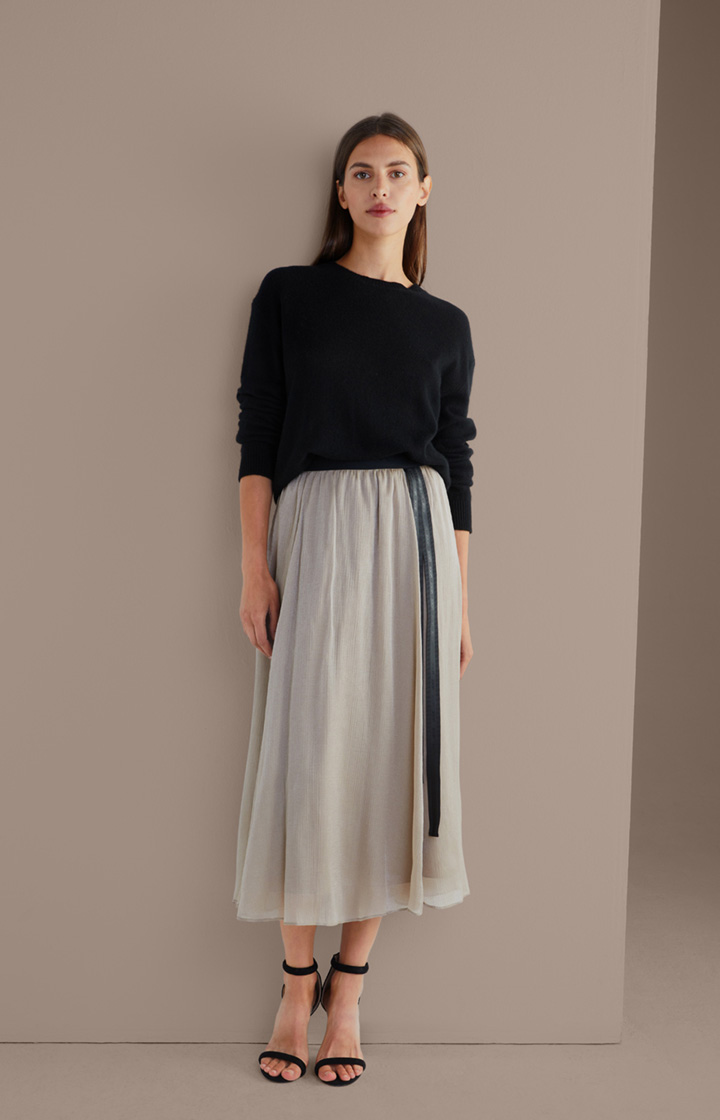 Cashmere-Strickpullover in Schwarz