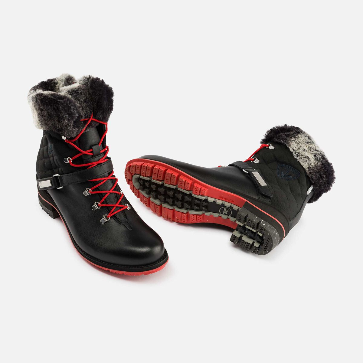 1907 Megève Black Damenstiefel