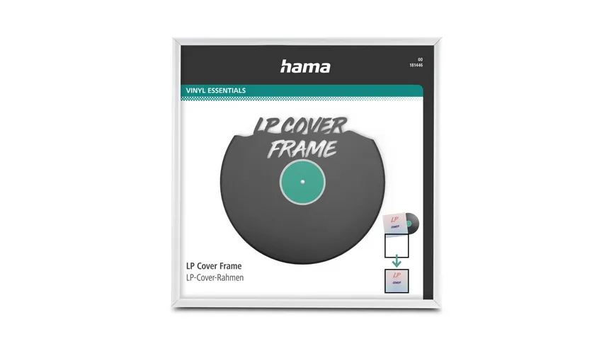 Hama LP-Cover-Rahmen, Aluminium, Weiß, 31,5 x 31,5 cm