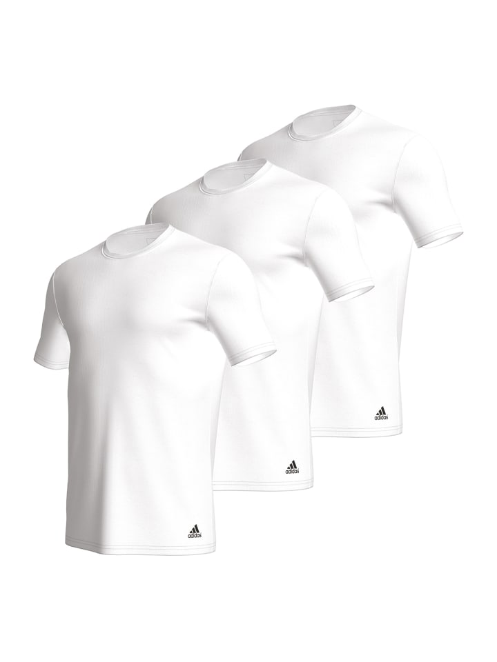 adidas T-Shirt CREW NECK in Weiß günstig kaufen