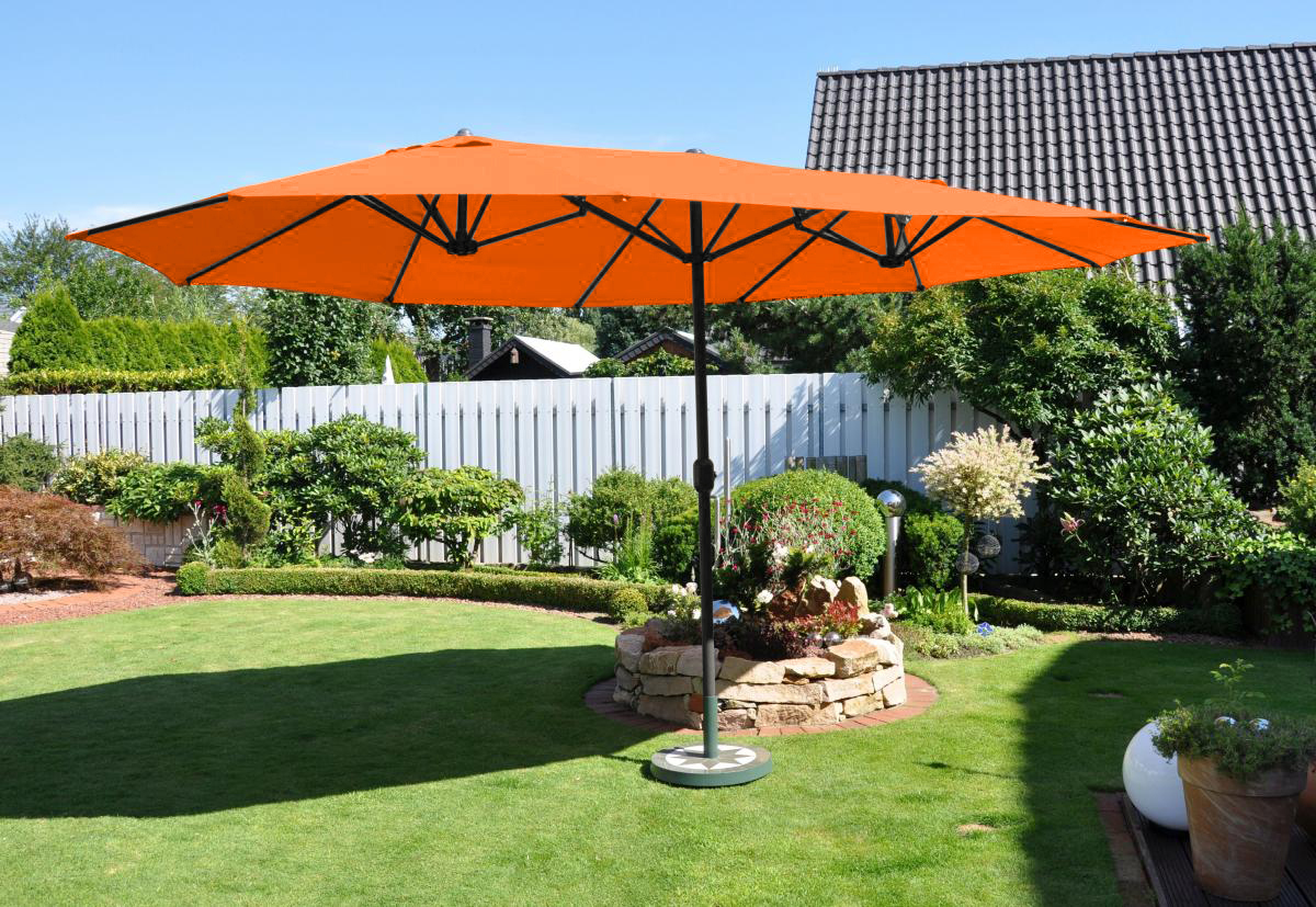 Solax Sunshine XXL-Oval-Sonnenschirm, Terra