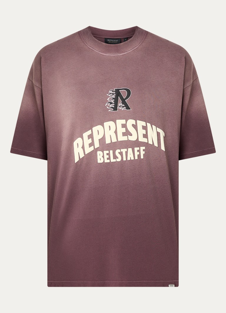 Tricou Flame Phoenix cu logo și imprimeu pe spate.