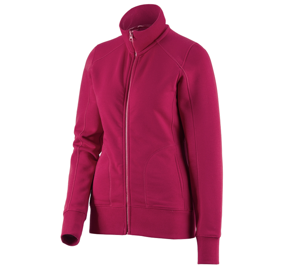 e.s. Sweatjacke poly cotton, Damen