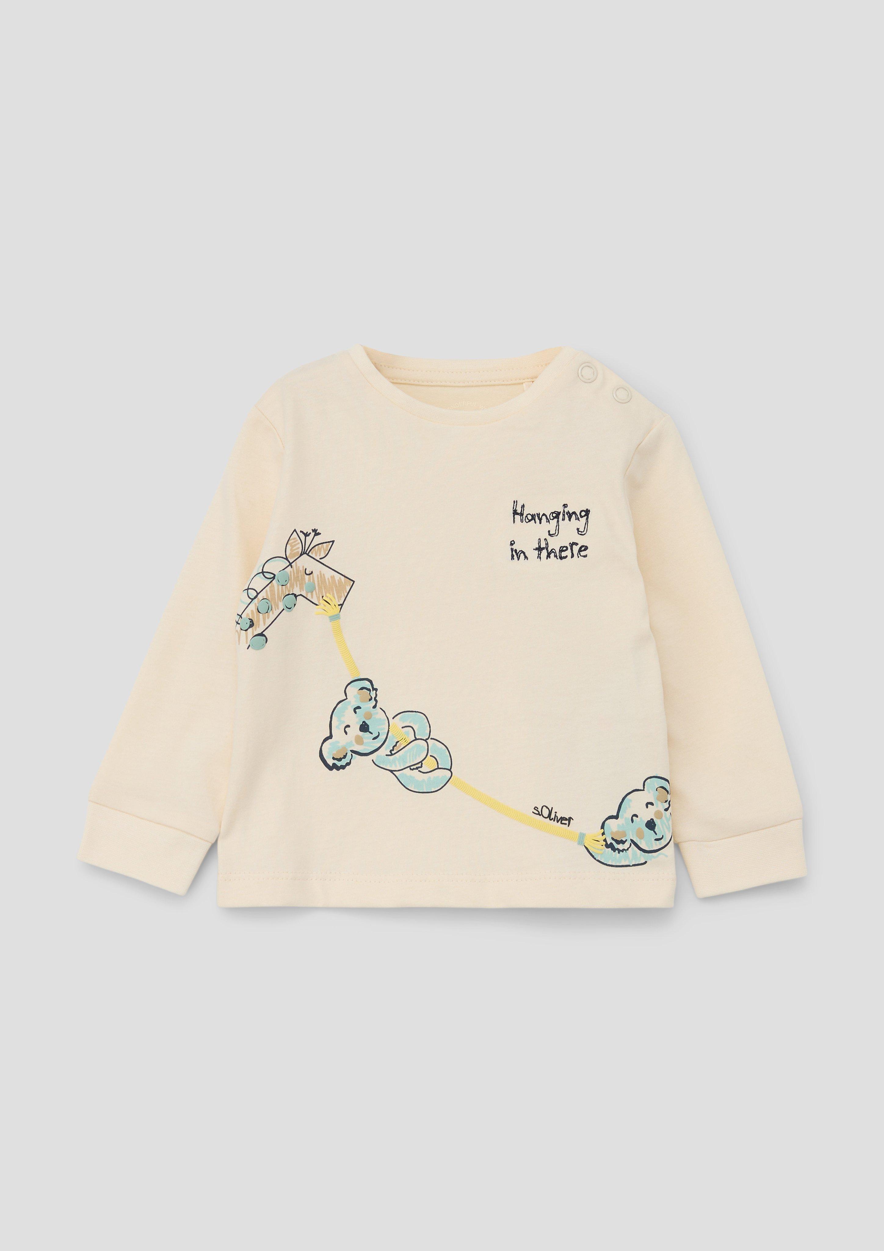 Longsleeve mit Reliefprint  2140125-0805