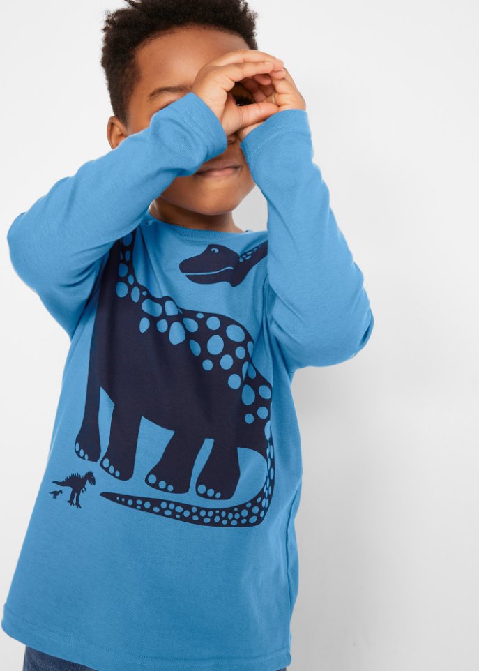 Jungen Langarmshirt mit Dinodruck