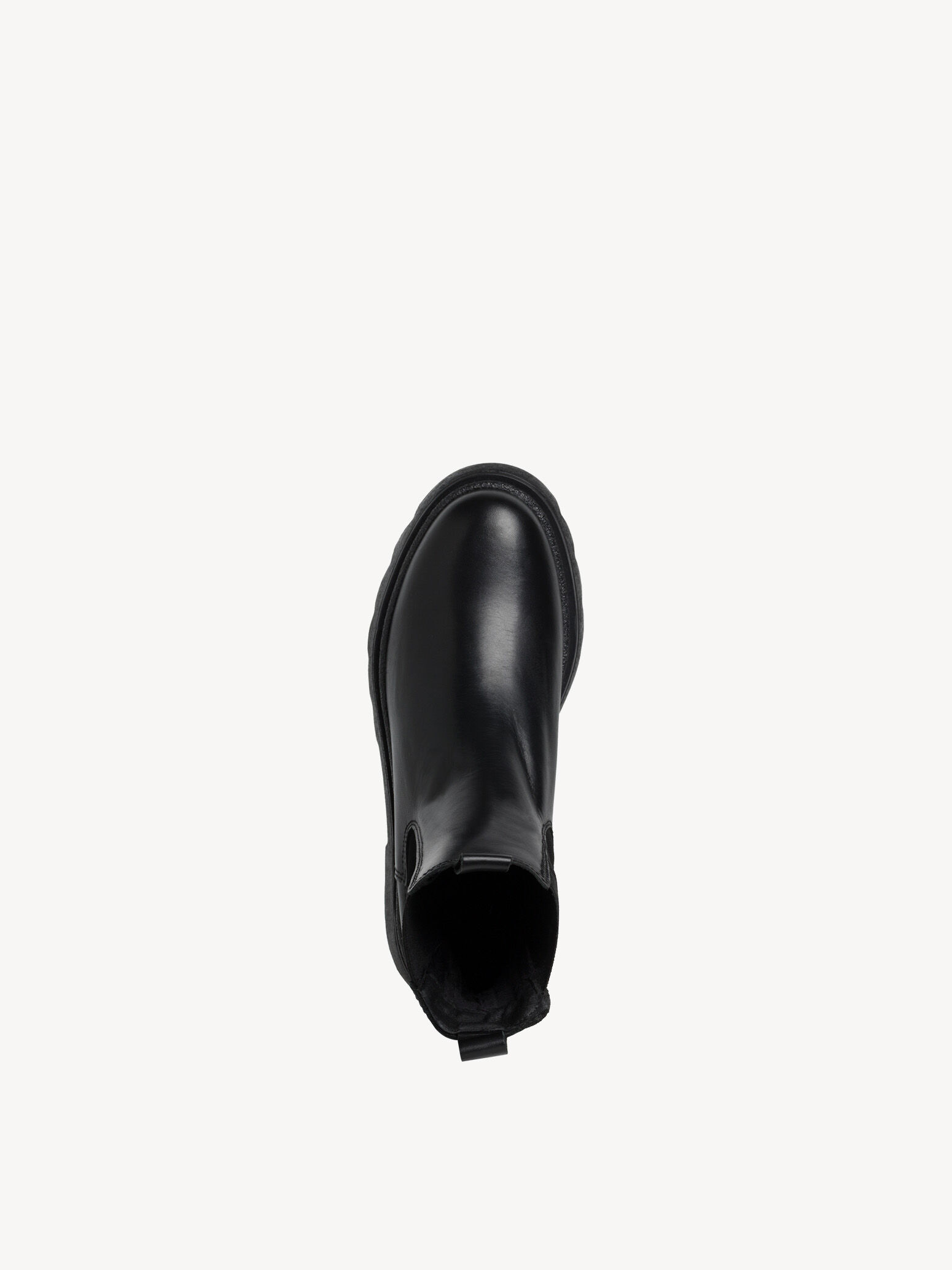 Bottine Chelsea en cuir - noir
