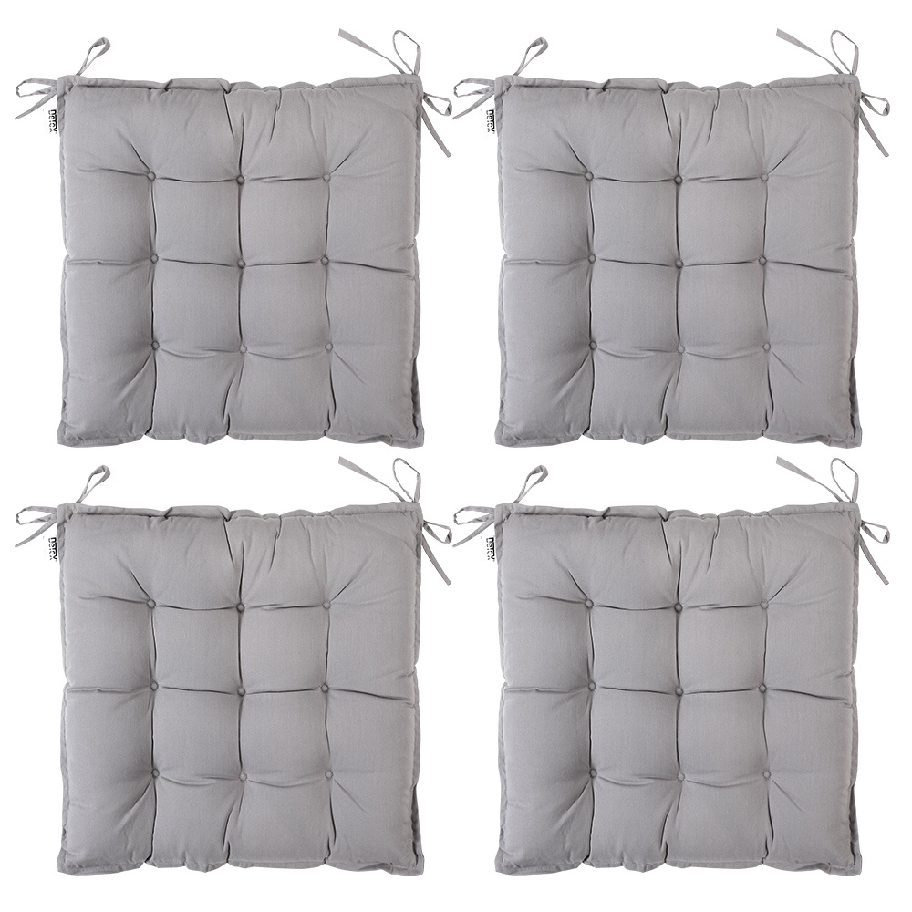 Detex Sitzkissen 4er-Set Cozy Grau