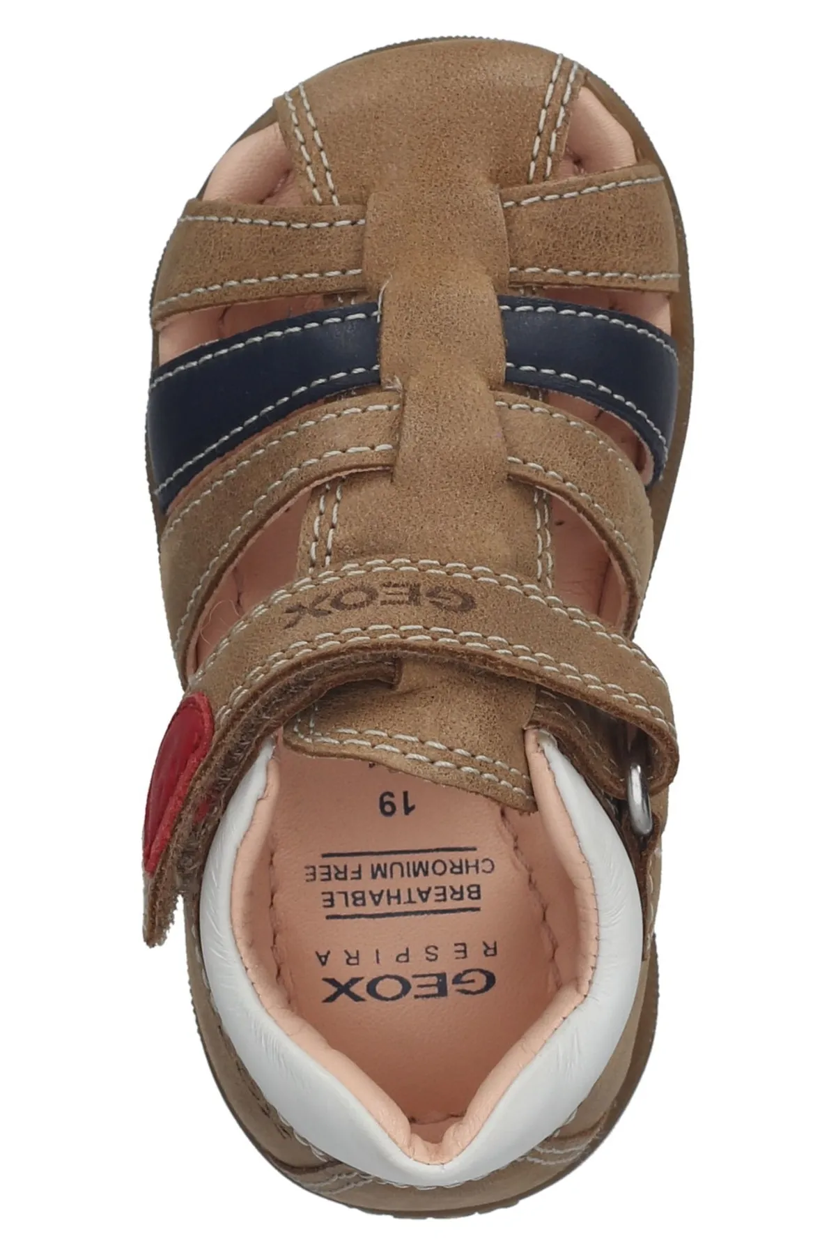 Geox  Sandalette - Braun - Flacher Absatz