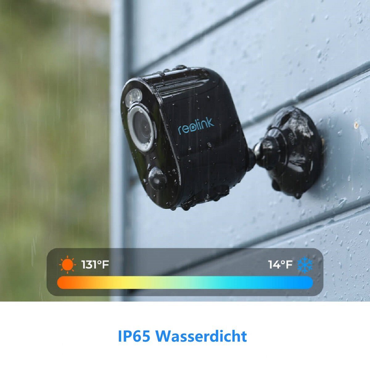 Reolink Argus 3 Pro Überwachungskamera (Außenbereich, Innenbereich, 4MP, Farbige Nachtsicht, Personen- & Autoerkennung, Zwei-Wege-Audio, WI-FI 2,4 GHz/5 GHz)
