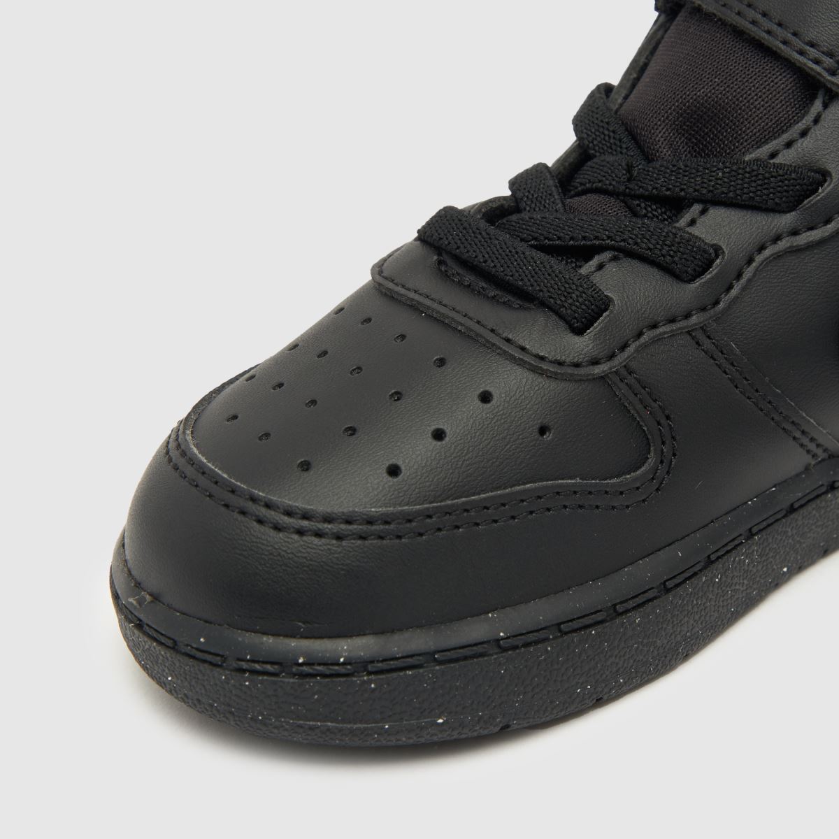 Nike svarta Court Borough låga Recraft småbarnsskor