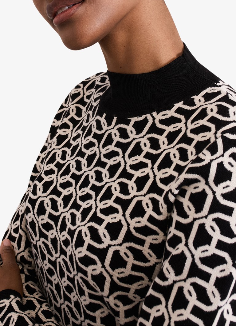 Pull à col roulé en maille Callie de Phase Eight avec imprimé graphique