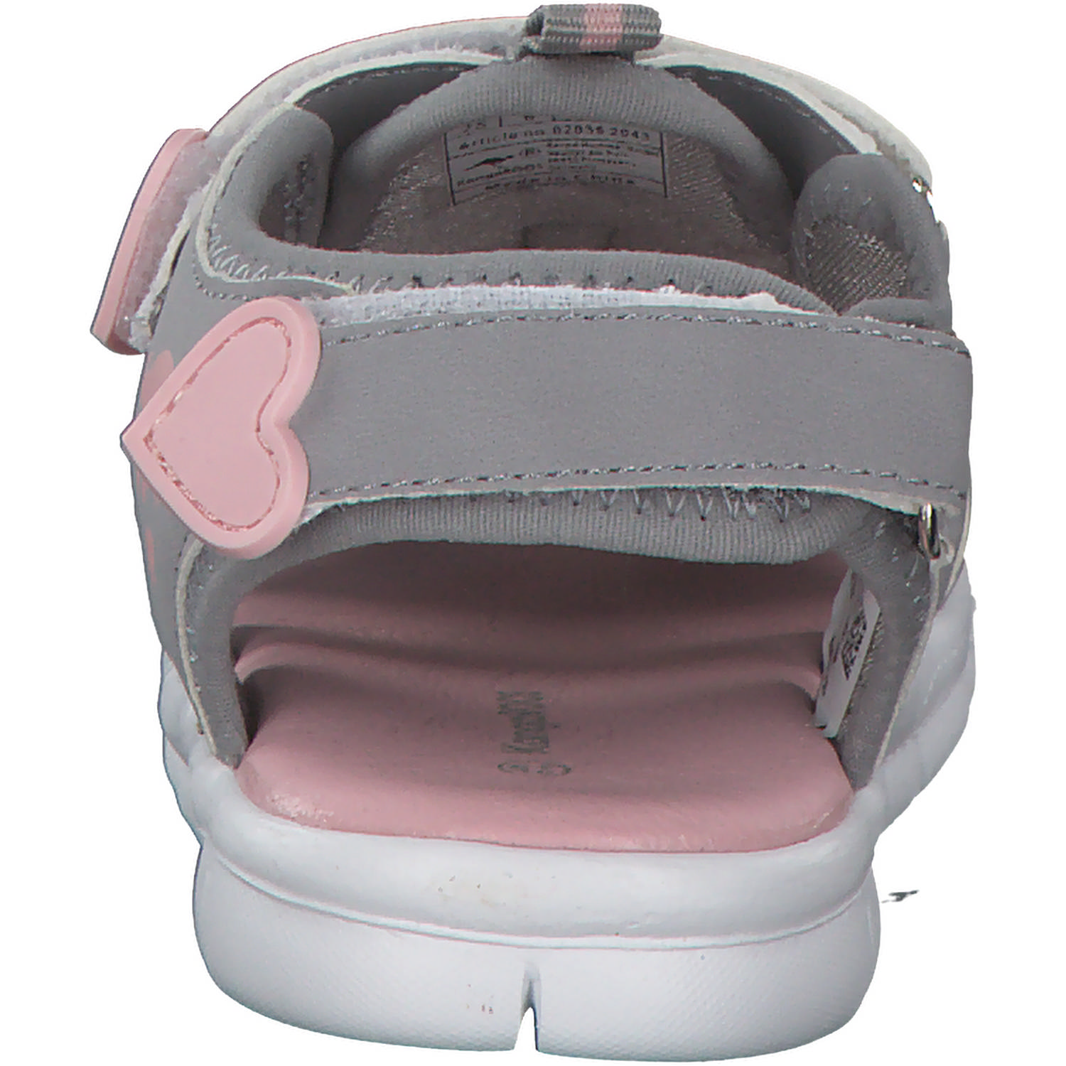 KangaROOS K-Grobi 02035, Sandalen (Kinder), Kinder, Grau (Rock/Powder/Can)