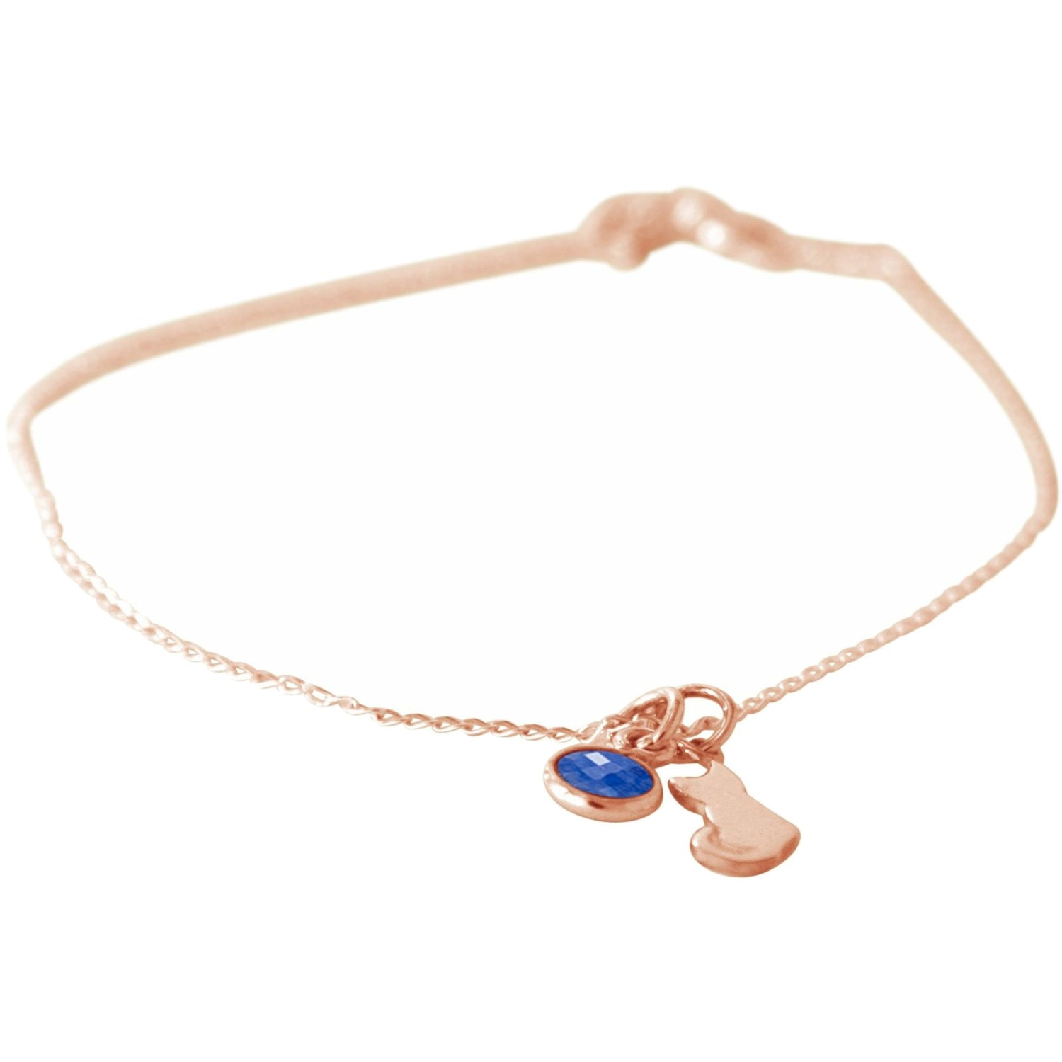Armband 'Katze Saphir'