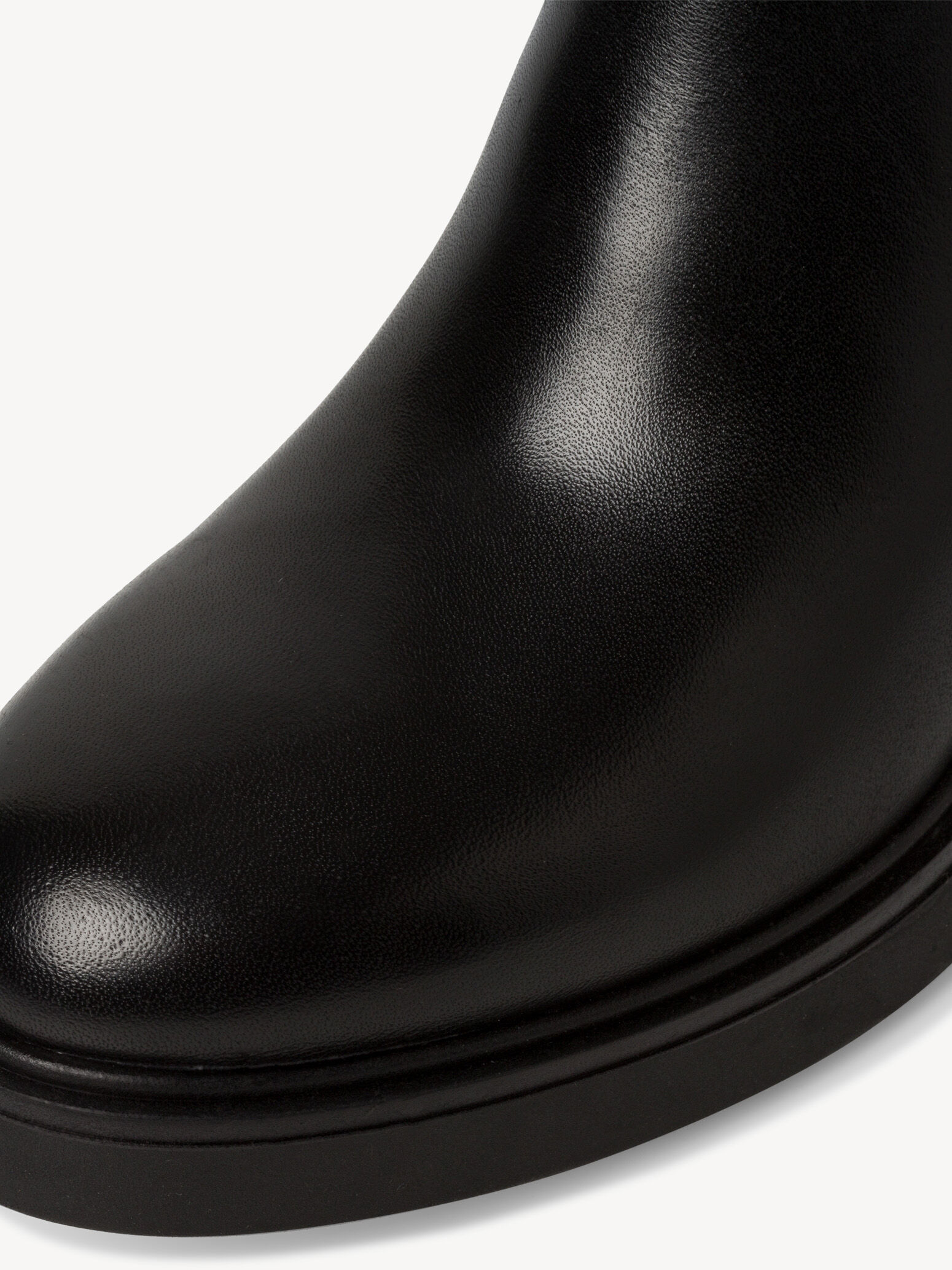 Bottine Chelsea en cuir - noir