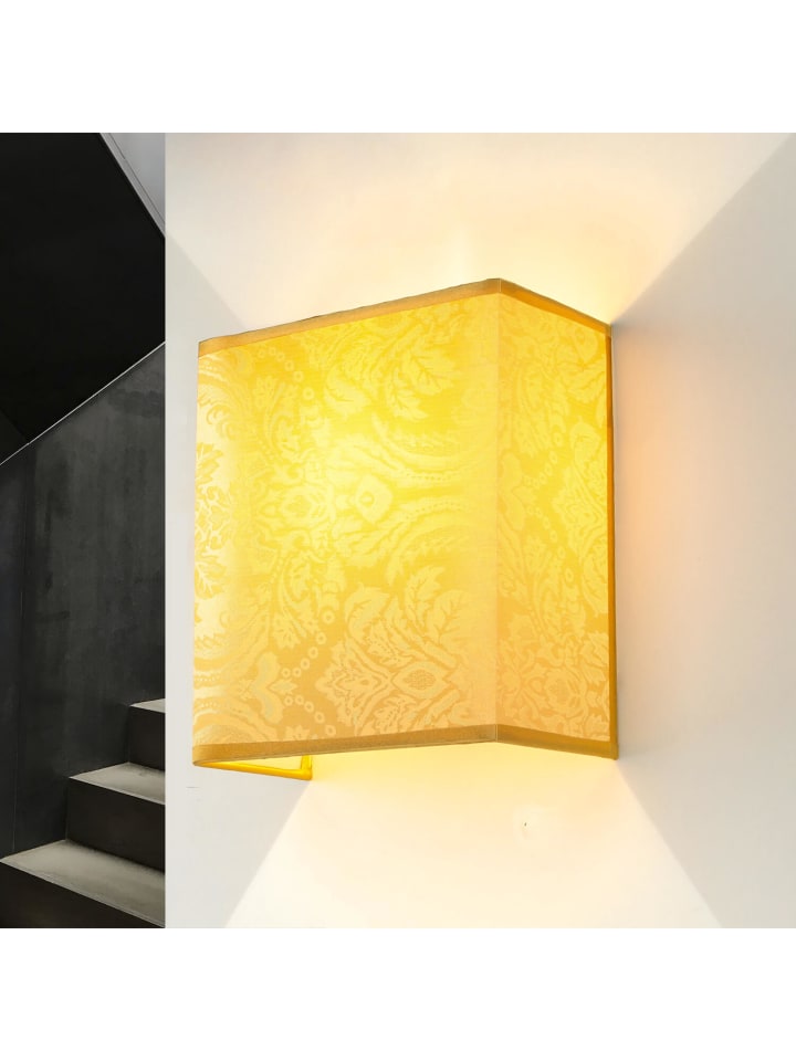 Licht-Erlebnisse Wandlampe in Taupe gemustert günstig kaufen onesize