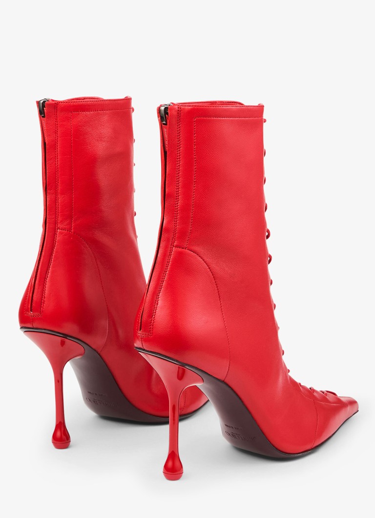 Jimmy Choo  Scarlett 95 enkellaarsje van lamsleer
