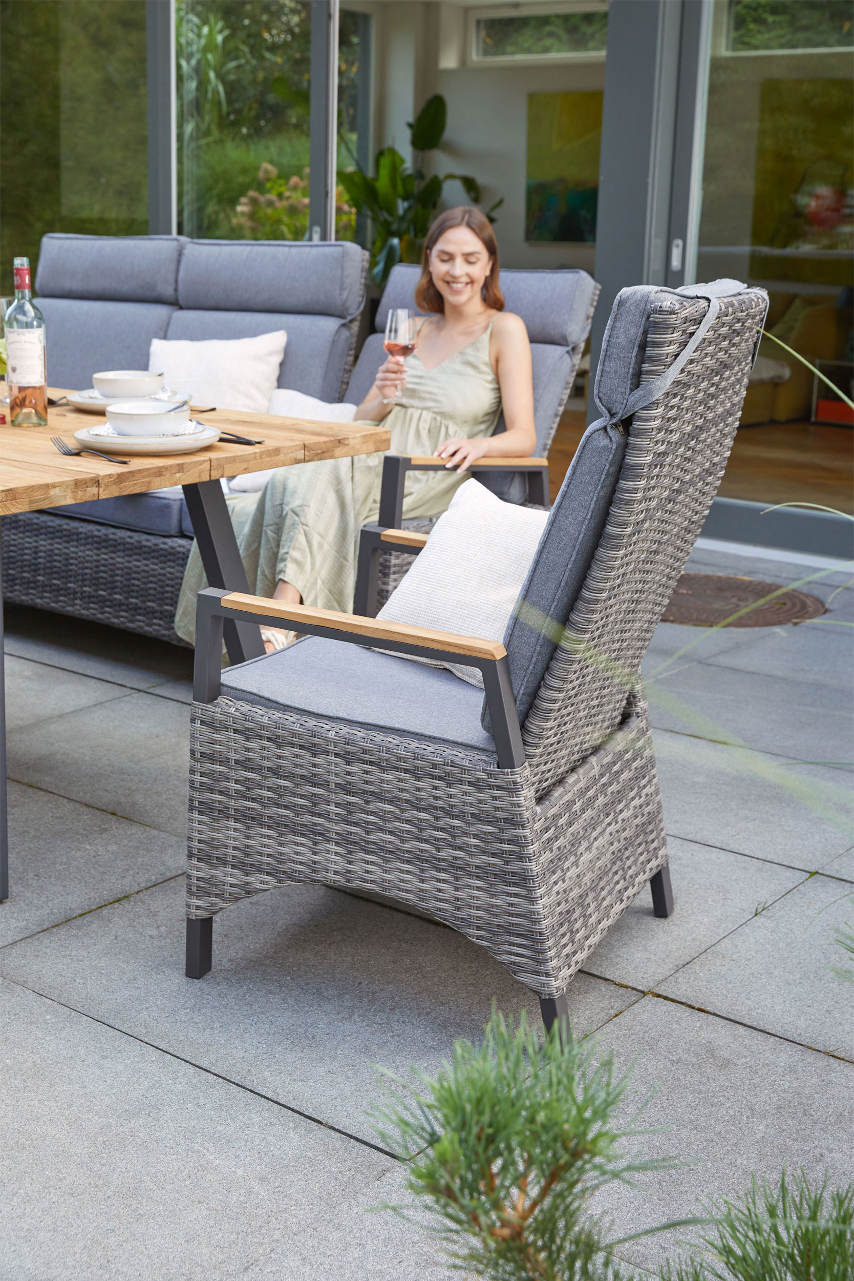 OUTDOORGartensessel Rückenverstellung