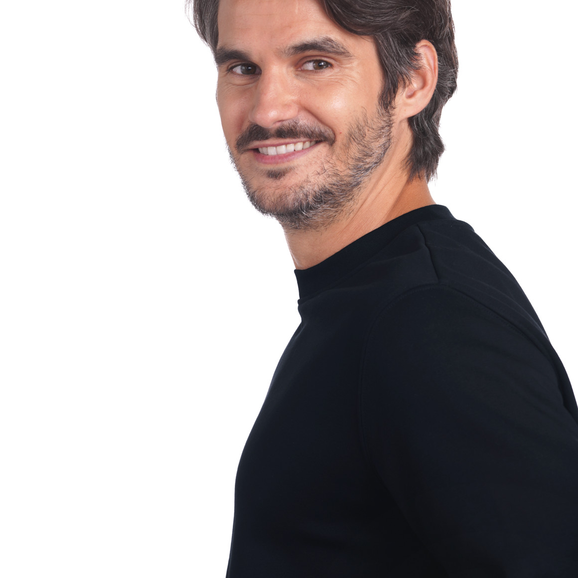 Herren Sweatshirt mit Rundhalsausschnitt
